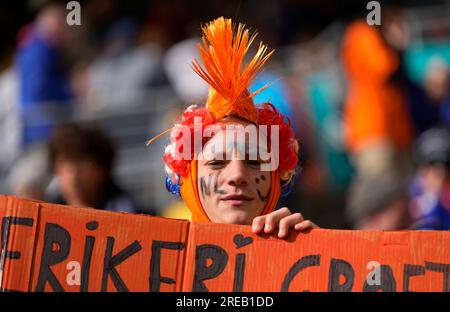 Sky Stadium, Wellington, New Zealand. 27th July, 2023. USA vs Netherlands, at Sky Stadium, Wellington, New Zealand. Kim Price/CSM/Alamy Live News Stock Photo