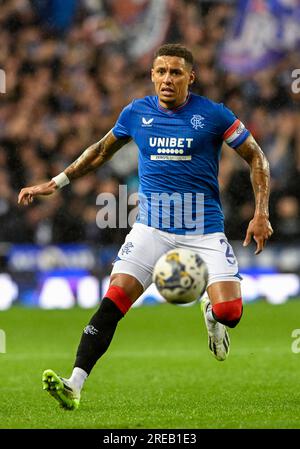 Glasgow, UK. 26th July, 2023. James Tavernier of Rangers during the Pre Season Friendly match at Ibrox Stadium, Glasgow. Picture credit should read: Neil Hanna/Sportimage Credit: Sportimage Ltd/Alamy Live News Stock Photo