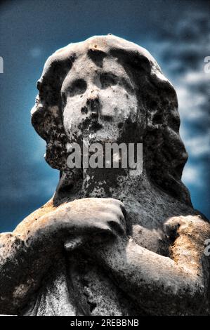 Architectural details at Congressional Cemetery in Washington DC Stock Photo