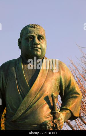 Statue of Takamori Saigo Stock Photo