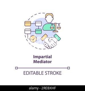 2D customizable direct communication icon concept Stock Vector