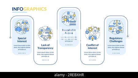 Lobbying government layout with colorful line icons Stock Vector