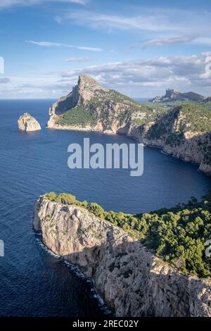 Colomer viewpoint, Mirador de sa Creueta, Formentor, Mallorca, Balearic Islands, Spain Stock Photo
