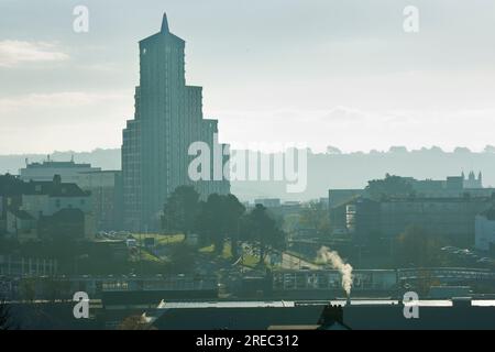 Beckley Point is the tallest building in the south-west of England as of 2023 standing at 78 metres (256 ft) tall. Stock Photo