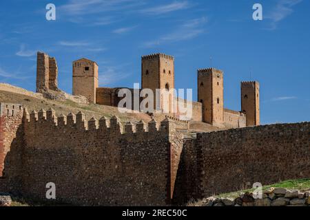 fortress of Molina de los Caballeros, Molina de Aragón, province of Guadalajara, Spain, Stock Photo