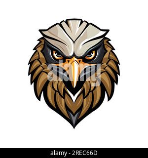 eagle mascot gaming logo Stock Vector