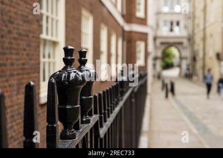 Wrought iron railings, London, UK Stock Photo
