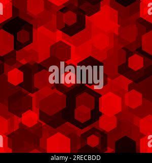 Honeycomb seamless pattern. Repeated overlap hexagon motif texture print Stock Vector
