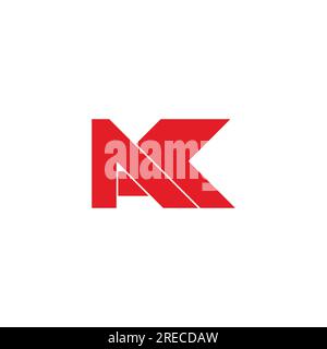 letter ak arrow geometric simple logo vector Stock Vector