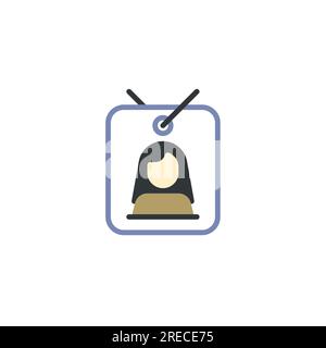 Creating a Professional Card ID Profile for Networking Stock Vector