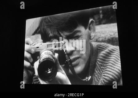 David Hurn, Magnum photographer in the 1960s film by Ken Russell, 'A House In Bayswater.' Stills taken from a film screening. London, England 26th September 2017.  HOMER SYKES Stock Photo