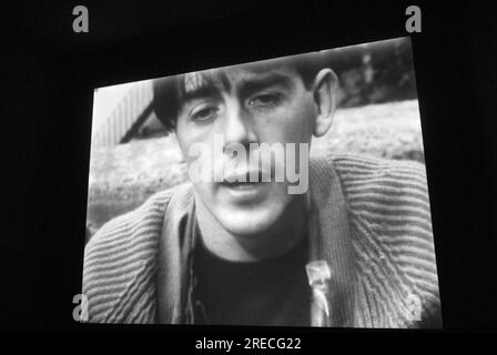 David Hurn, Magnum photographer in the 1960s film by Ken Russell, 'A House In Bayswater.' Stills taken from a film screening. London, England 26th September 2017.  HOMER SYKES Stock Photo