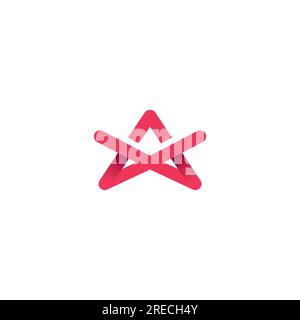 AM Logo Design. Letter A Simple Design Stock Vector