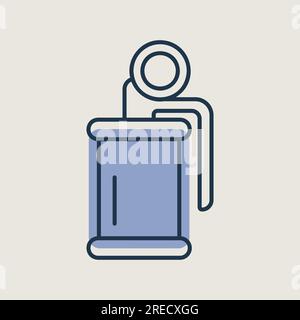 Smoke grenade or Flashbang symbol - Military icon Stock Vector Image ...