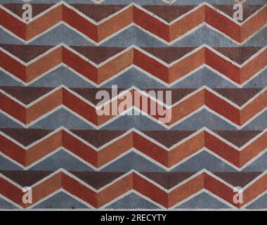 Zigzag pattern textured background, geometric Stock Photo