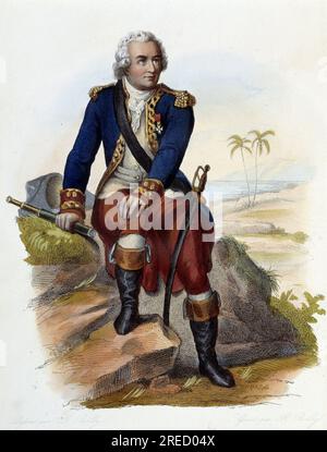 Louis Antoine, comte de Bougainville (1729-1811), navigateur francais - in Le Plutarque francais, ed. Mennechet, 1844-47 Stock Photo