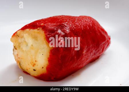 Piquillo peppers stuffed Stock Photo