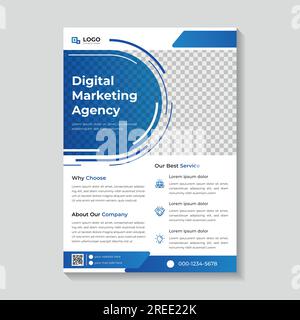 Modern Marketing business flyer template  design, marketing flyer, business template Stock Vector