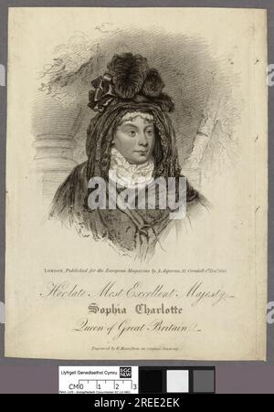 Her most excellent majesty Sophia Charlotte Queen of Great Britain 1818 by Henry Hoppner Meyer Stock Photo