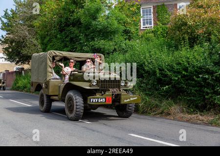 Vintage vehicle at the Southwick Revival in 2023. Stock Photo