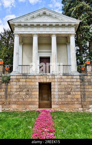 Flora gardens at the temple of Flora, Woerlitz, UNESCO world heritage