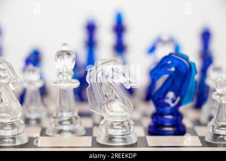 Close up piece of chess king on isolated white background with clipping  path. The King in battle chess game stand on chessboard. Di cut with path  simp Stock Photo - Alamy