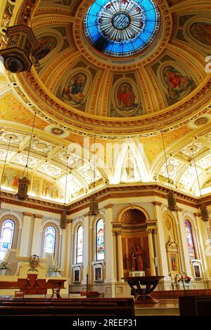 The interior of St Joseph’s cathedral in San Jose, California Stock Photo