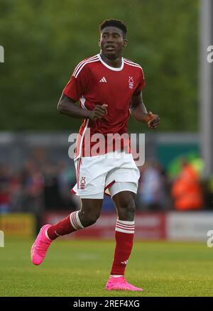 Nottingham Forest's Taiwo Awoniyi during the pre-season friendly match at the Pirelli Stadium, Burton upon Trent. Picture date: Thursday July 27, 2023. Stock Photo