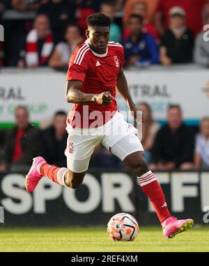 Nottingham Forest's Taiwo Awoniyi during the pre-season friendly match at the Pirelli Stadium, Burton upon Trent. Picture date: Thursday July 27, 2023. Stock Photo