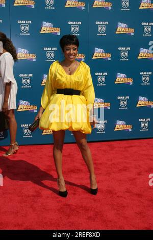 Keyshia Cole arriving  at the BET Awards at the Shrine Auditorium in Los Angeles, CA on June 24, 2008 ©2008 Kathy Hutchins / Hutchins Photo Stock Photo