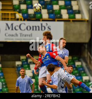 Linfield Vs Pogoń Szczecin, UEFA Europa Conference League, Thursday 27th July 2023, Windsor Park Belfast Stock Photo