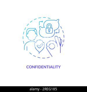 2D gradient direct communication icon concept Stock Vector