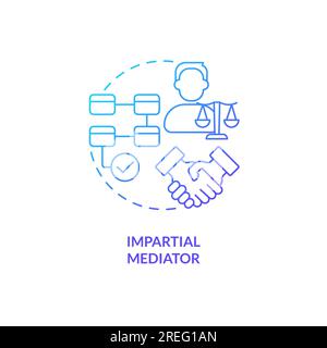 2D gradient direct communication icon concept Stock Vector