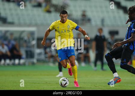 Osaka, Japan. 27th July, 2023. Cristiano Ronaldo (AlNassr) Football/Soccer : Preseason '2023 Japan Tour' match between Al-Nassr FC 1-1 FC Internazionale Milano at the YANMAR Stadium Nagai in Osaka, Japan . Credit: Mutsu Kawamori/AFLO/Alamy Live News Stock Photo