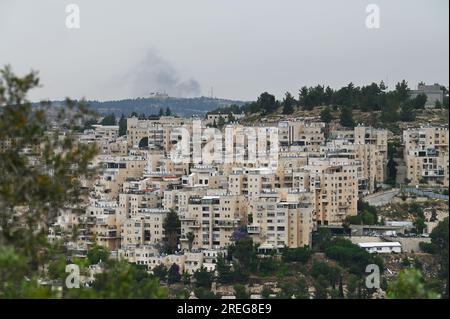 Panoramic view of Jerusalem Stock Photo