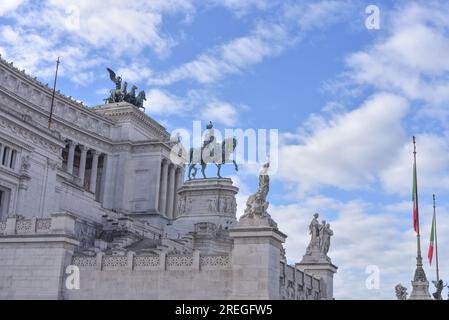 Rome, Italy - 27 Nov, 2022: The Altar of the Fatherland of Rome Stock Photo