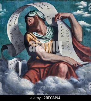 Profeta Aggeo    - olio su tela - Alessandro Bonvicino detto il Moretto - 1524   - Brescia, chiesa di San Giovanni Evangelista Stock Photo