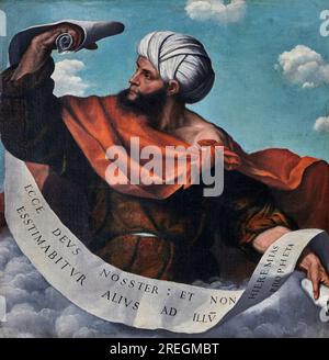Profeta Geremia     - olio su tela - Alessandro Bonvicino detto il Moretto - 1524   - Brescia, chiesa di San Giovanni Evangelista Stock Photo