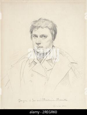 Self-Portrait 1822 by Jean Auguste Dominique Ingres Stock Photo