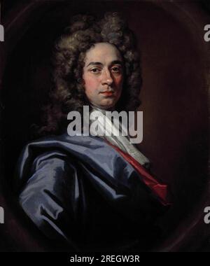 Sir John Baptiste de Medina, 1659 - 1710. Portrait painter (Self-portrait) circa 1698 by John Baptist Medina Stock Photo