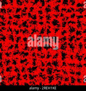 Delicate black ink dots on red background seamless pattern. Soft abstract geometric pattern. Dots specks, flecks, stains seamless pattern Stock Photo