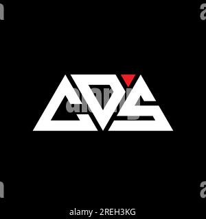 CDS triangle letter logo design with triangle shape. CDS triangle logo ...