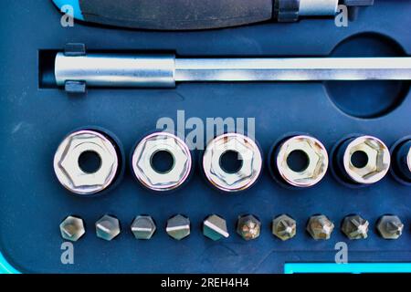 A Set Of Auto Mechanic Tools Tools Head Crank Ratchet Imbus Keys Stock  Photo - Download Image Now - iStock