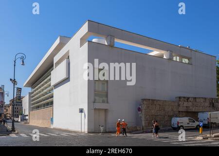 Museum of Ara Pacis Augustae (Altar of Augustan Peace) in city of Rome, Italy Stock Photo