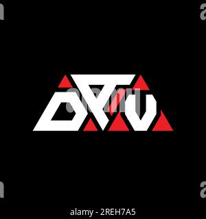 DAV triangle letter logo design with triangle shape. DAV triangle logo ...