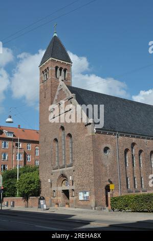 28 July 2023/Danish lutheran church or nathanaels kirke in danish capital Copenhagen Denmark.    (Photo.Francis Joseph Dean/Dean Pictures) Stock Photo