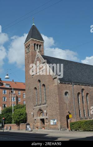 28 July 2023/Danish lutheran church or nathanaels kirke in danish capital Copenhagen Denmark.    (Photo.Francis Joseph Dean/Dean Pictures) Stock Photo