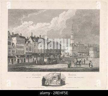 Cornhill, London as it appeared in 1630 1818 by Bartholomew Howlett Stock Photo