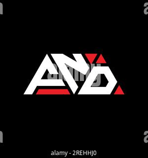 FND triangle letter logo design with triangle shape. FND triangle logo ...