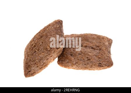 dry breakfast pads isolated on white background Stock Photo